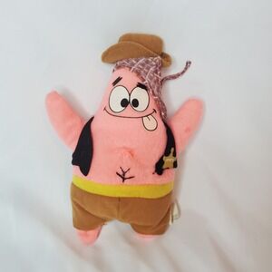NATCO SpongeBob SquarePants Patrick‎ Star Cowboy Sheriff Plush Toy Doll